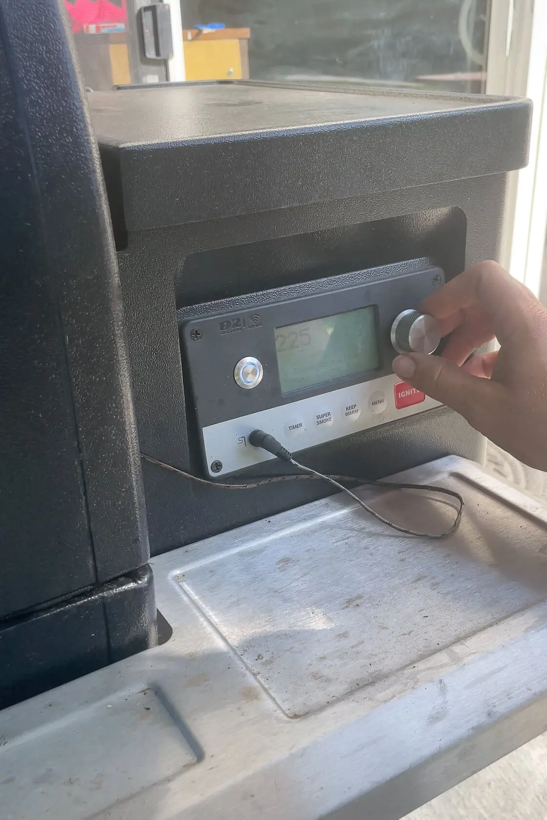 Using a Trager to smoke a brisket.